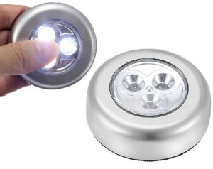 Lampka 3 LED samoprzylepa na baterie dotykowa