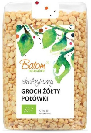 Groch żółty połówki Bio Ekologiczny 500 g Batom