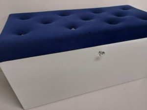 Szafka na buty z siedziskiem tapicerowanym 70x40x45