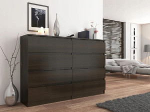 Komoda szafka 8 szuflad RR-140-S8 WENGE