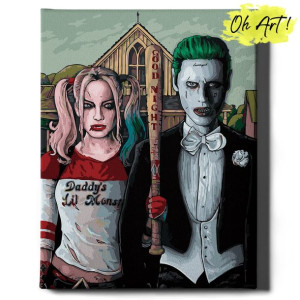 Obraz Malowanie po numerach 40x50 Cm / Harley i gotyk / Oh Art