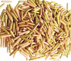 POSYPKA CUKROWA MAKARONIKI MIX karmelowo-złoty 20g