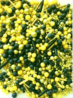POSYPKA CUKROWA MIX czarno-żółty - 50g