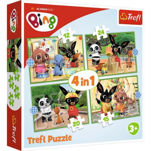 Puzzle 4w1 Wesoły dzień Binga 34357 TREFL p8
