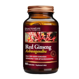 Doctor Life Korean Red Ginseng+Ashwagandha czerwony żeń-szeń koreański 300