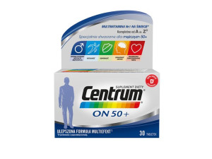 Centrum On 50+ witaminy i minerały dla mężczyzn po 50. roku życia 30 tabl