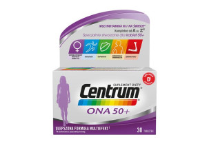 Centrum Ona 50+ witaminy i minerały dla kobiet po 50 roku życia 30 tabletek