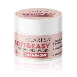 CLARESA Żel Budujący SOFT&EASY CHAMPAGNE 12g