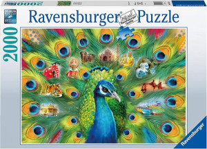 Ravensburger  Puzzle 2000 elementów PAWIA KRAINA