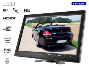Monitor led 10cali cali hd z hdmi vga usb av 12v