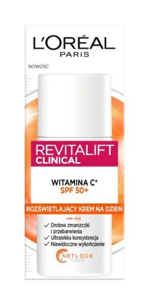 Loreal REVITALIFT CLINICAL Witamina C Rozświetlający Krem na dzień SPF50+ 5