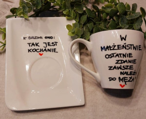 Filiżanka z talerzykiem W małżeństwie...