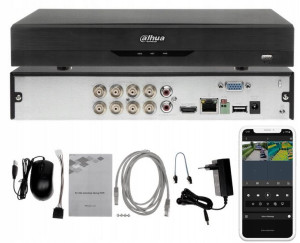 Rejestrator DAHUA XVR5108HS-I3 na 8 kamer AHD TVI