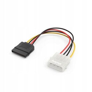Adapter Molex 4-pin 5,25" M. - SATA M. HAMA