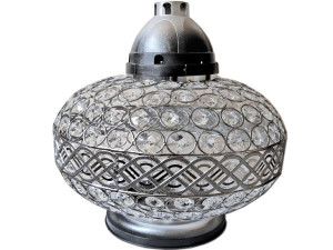 Znicz lampion WAZA GIGANT VIP SREBRO+WKŁAD 4D