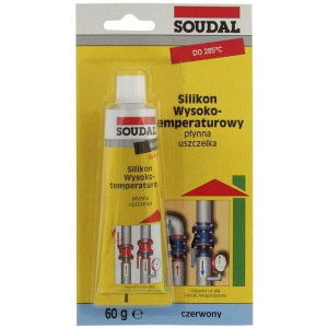 Silikon wysokotemperaturowy Soudal, 60 ml