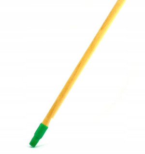 Kij drewniany 150cm z obsadką plastikowy