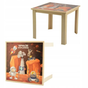 Stolik plastikowy 50x50x40cm dla dzieci z motywem