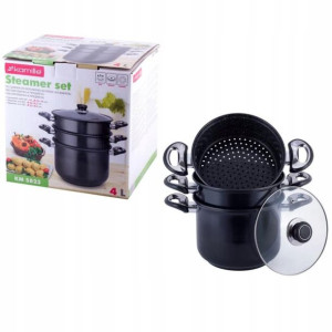 Garnek na parę 4 elementy 4L 22cm Kamille KM5823
