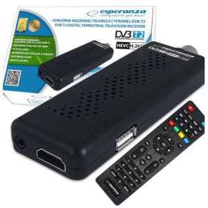 Dekoder Dvb T2 Hevc Tuner Tv Dvbt Dvb-t2 H.265 Odbiornik Ev109r