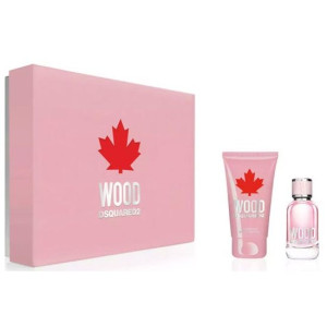 Dsquared2 Wood Pour Femme zestaw woda toaletowa 100ml + balsam do ciała 150