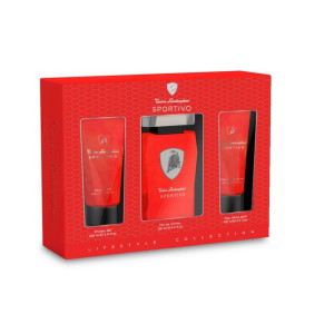 Tonino Lamborghini Sportivo zestaw EDT 125ml + balsam 100ml + żel 100ml