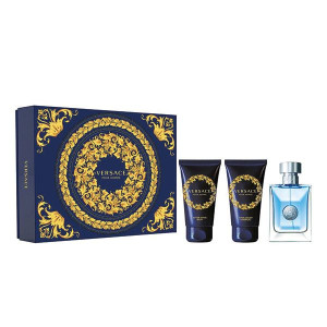 Versace Pour Homme zestaw EDT 50ml + balsam po goleniu 50ml + żel 50ml