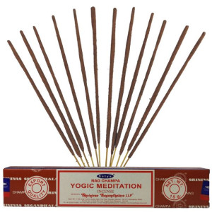 Kadzidełka Satya Nag Champa Yogic Meditation 15g zapach do jogi medytacji