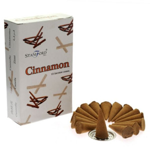Kadzidełka Stożkowe Stamford Premium - Cinnamon o zapachu cynamonowym