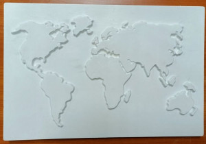 Mapa Świata do malowania prezent