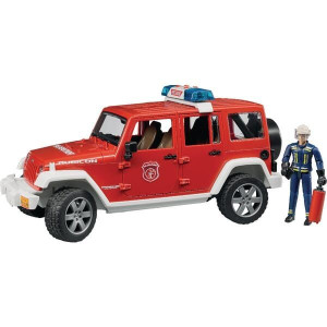 Samochód strażacki Jeep Wrangler z figurkami