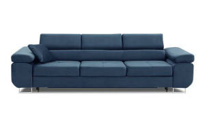 Duża Kanapa Welurowa Sofa Z Funkcją Spania