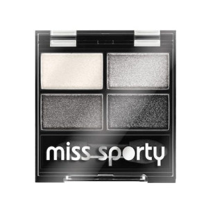 Miss Sporty poczwórne cienie do powiek 404 Real Smoky/Smoky Black 5g