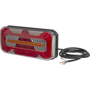 Lampa tylna zespolona LED, prawa, prostokątna 12/24V Kramp