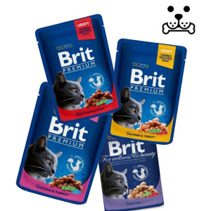 Brit Premium Kot zestaw 4x100g