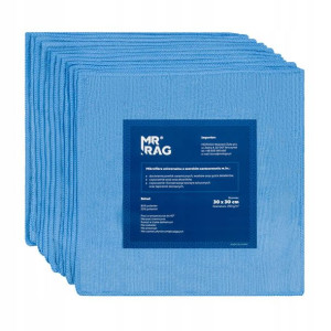 MR RAG 30x30cm blue 250gsm mikrofibra niebieska