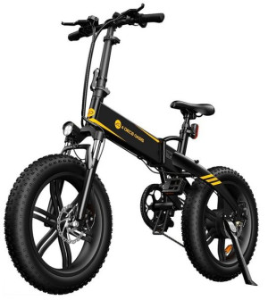 Składany rower elektryczny ADO A20F+ 36V10.4Ah czarny Fatbike 70km