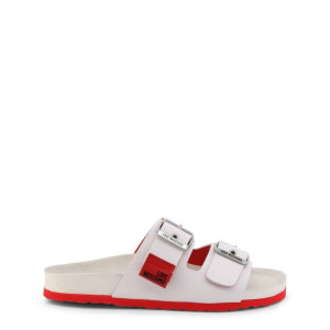Klapki marki Love Moschino model JA28103G1EIAZ kolor Biały. Obuwie Damskie.