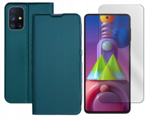 Etui Zamykane Portfel Do Samsung Galaxy M51 +szkło