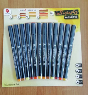 Markery Pisaki Do Kaligrafii Flamastry Mazaki X 12