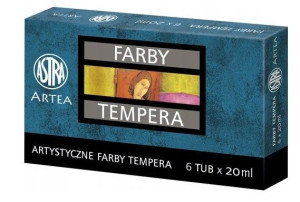 Farby temperowe Astra 6 szt. x 20 ml