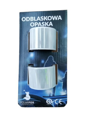 Opaska samozaciskowa PolarFox SREBRNA Zestaw 2szt