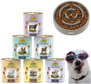 Karma Dla Psa Premium Mix Smaków 6x800g+ Miska