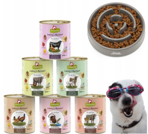 Karma Dla Psa Premium Mix Smaków 6x800g+ Miska