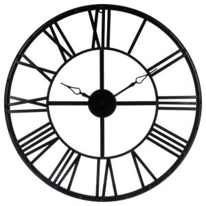 Zegar Metalowy 70 Cm Czarny Loft Retro Hit !!