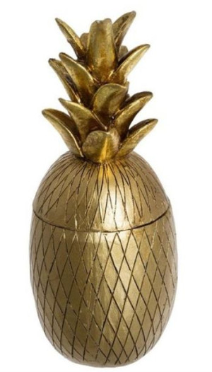 Figurka Pojemnik H-24 Ananas Złoty