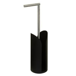 Stojak na papier toaletowy z uchwytem 2w1czarny