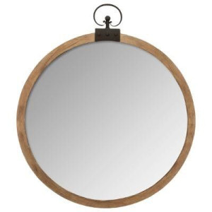Lustro Okrągłe 75cm Piękne Natura Drewno M70/80