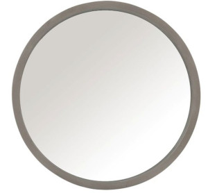 Lustro Okrągłe 80 Cm Piękne Drewno Szare