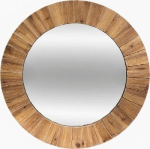 Lustro Okrągłe 83 Cm Natura Drewno Ml. 80 New !!